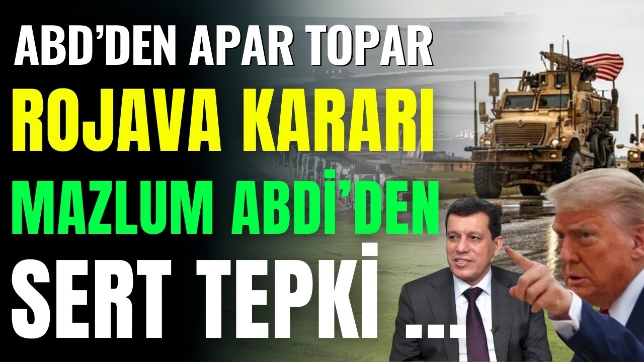 ABD'den Yeni Rojava Kararı! Apar Topar! ABDİ Resti Çekti!