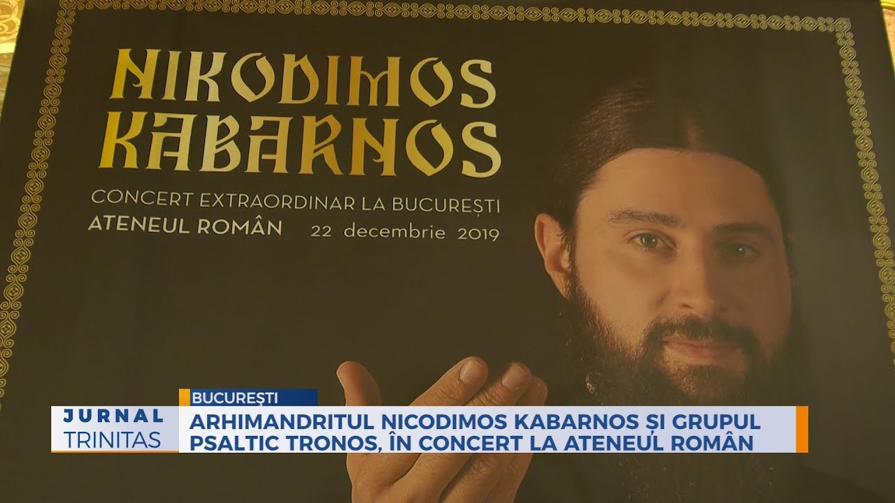 Arhimandritul Nicodimos Kabarnos și grupul psaltic Tronos, în concert la Ateneul Român