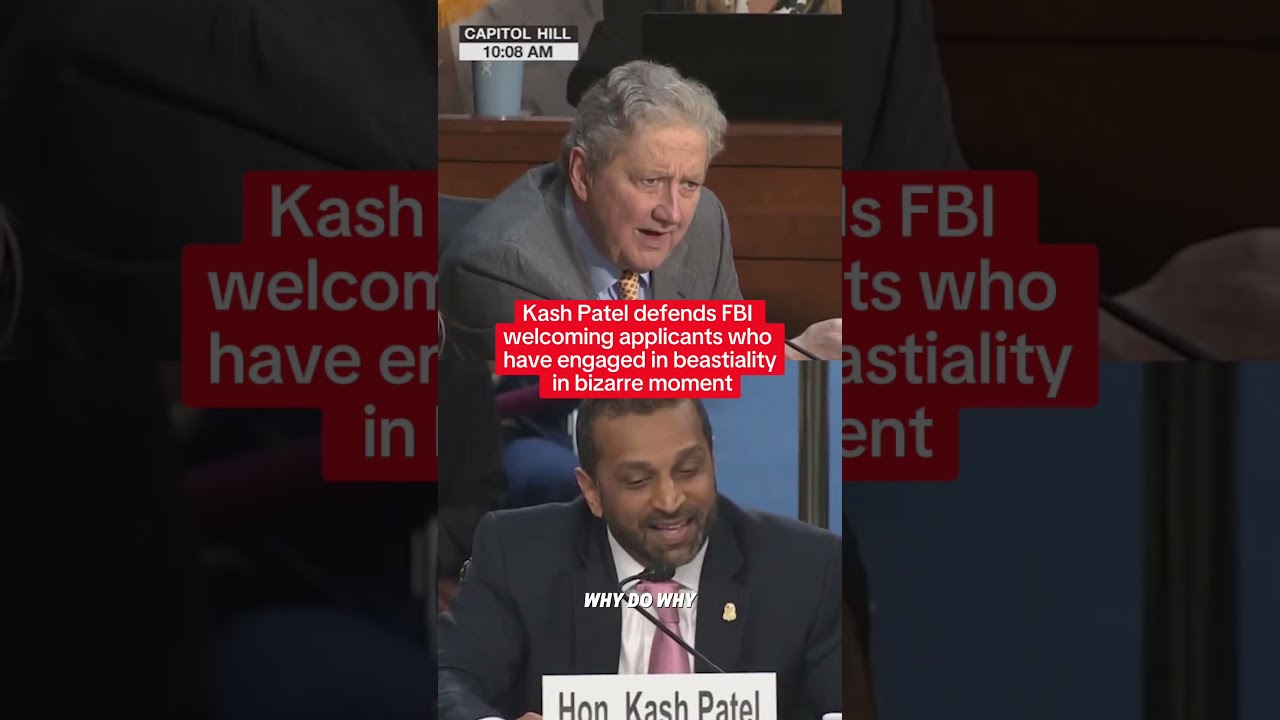 Kash Patel's Bizarre Beastiality Defense During Senate Hearing