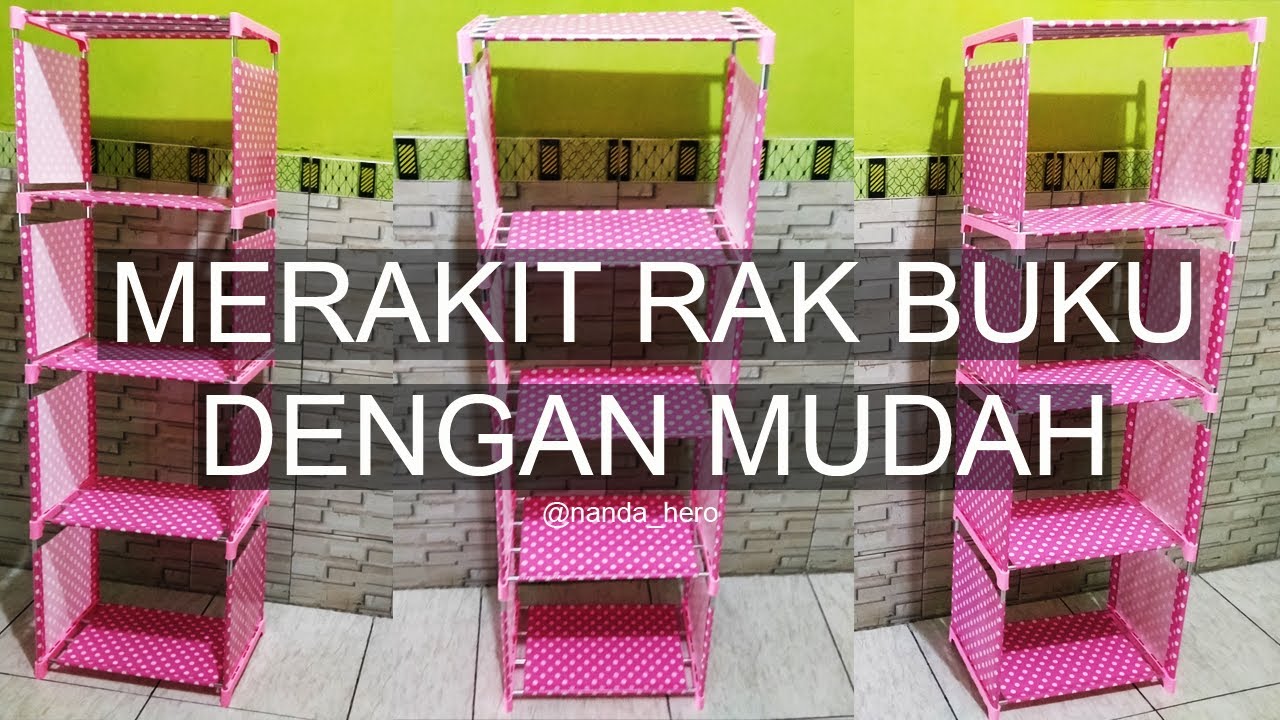 √ Cara memasang rak buku | Lemari buku portable