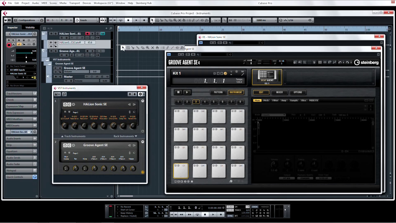 Instrument Tracks | Advanced Features in Cubase Pro 8