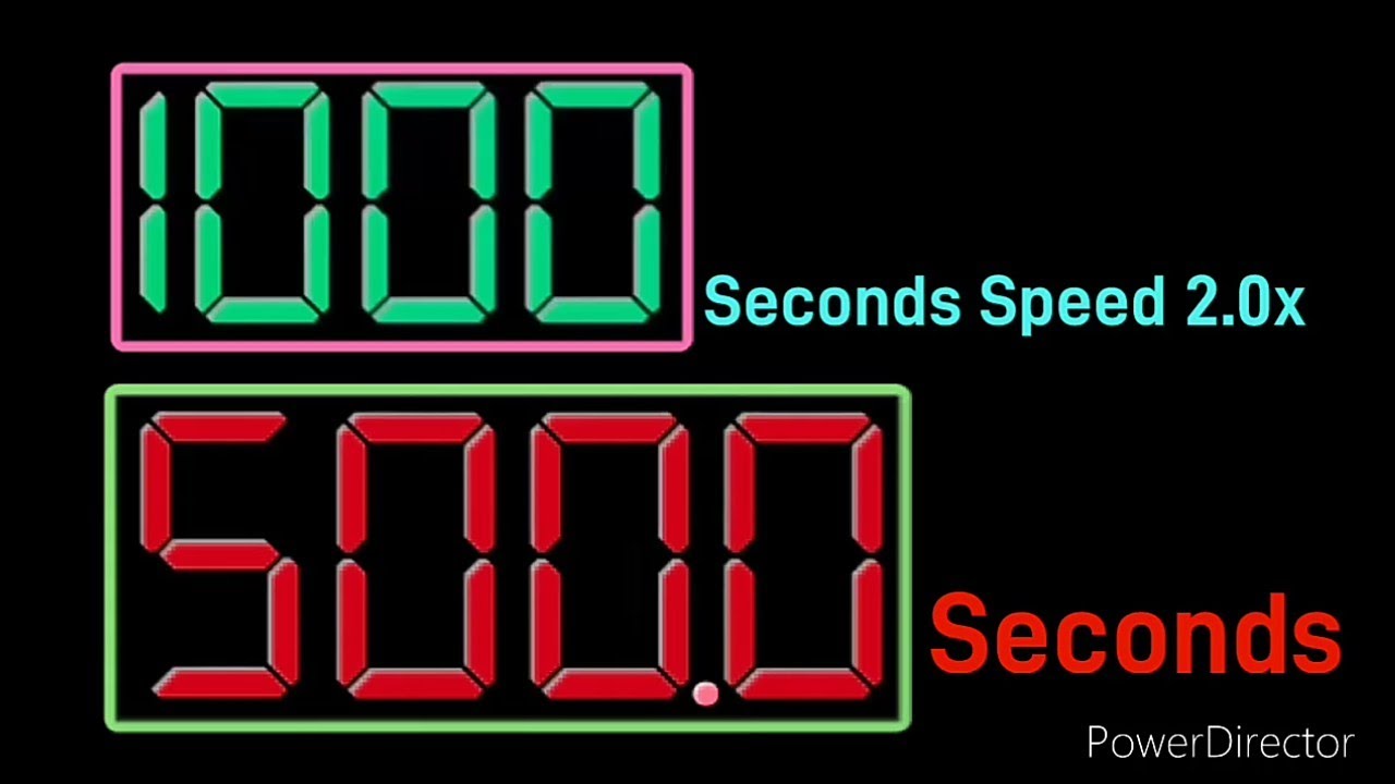 500 Seconds Countdown with 1,000 Seconds Countdown Remix BBC Music Speed 2.0x fast timer Version