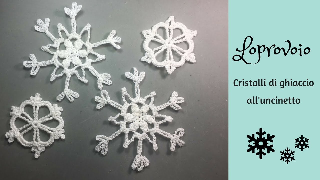 Cristalli di ghiaccio all'uncinetto