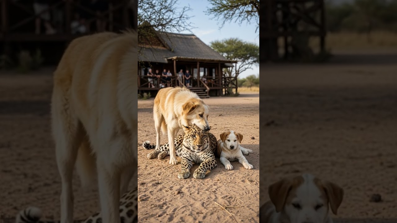 Can the leopard strike back against the dog? Watch the epic showdown 