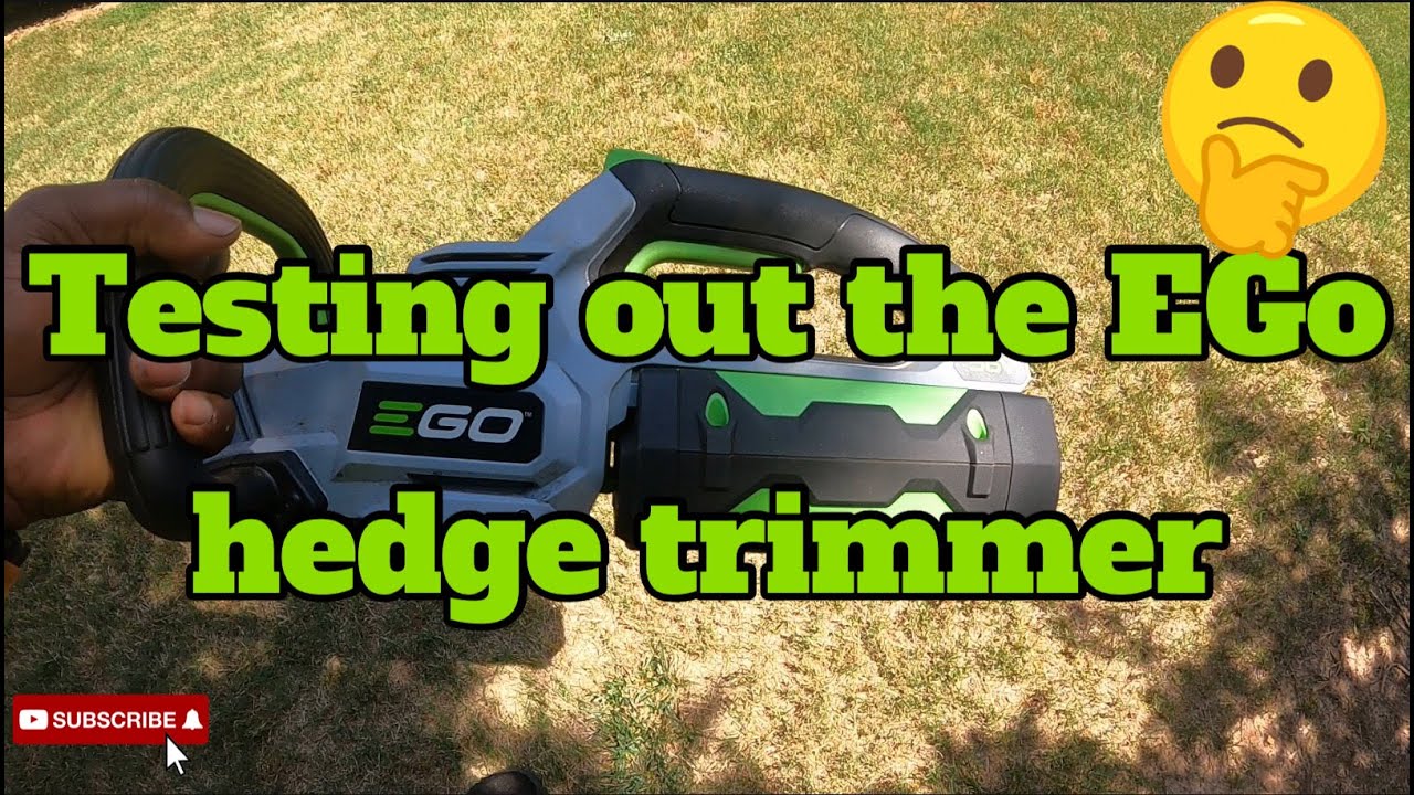 Testing out the EGo hedge trimmer part One