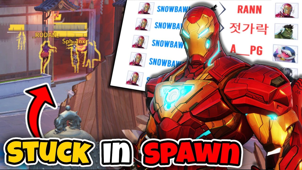 Making The ENEMY Team Unable To LEAVE Spawn As IRON MAN | Marvel Rivals