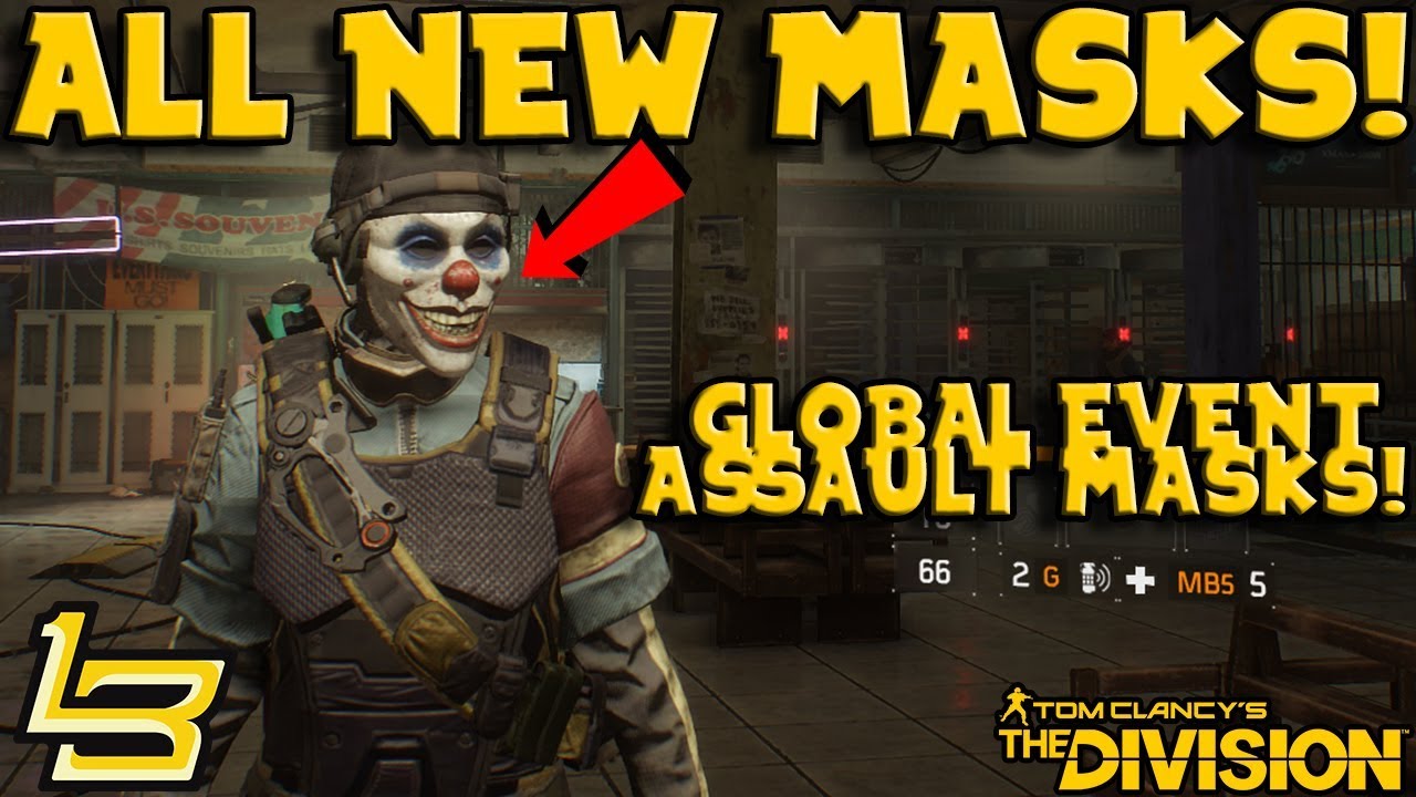 All Masks! Global Event #2 (Assault) Clown, Jason, Pig.