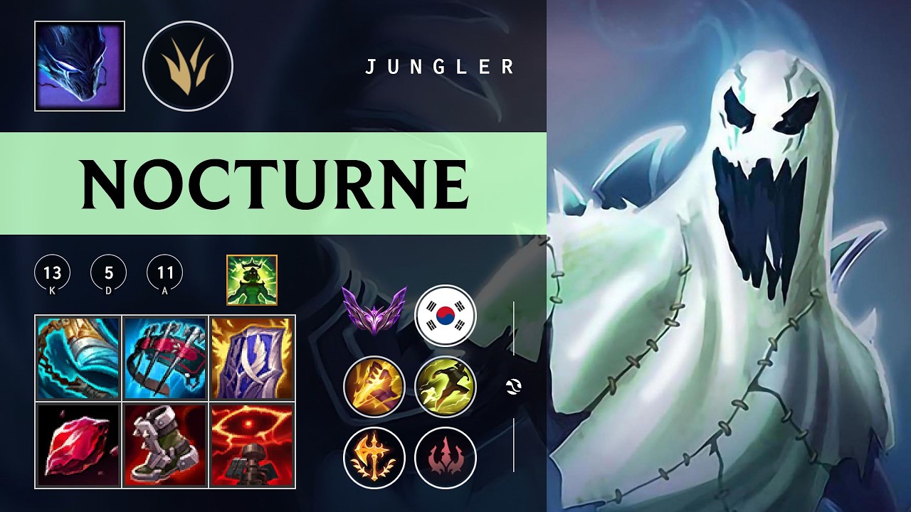 Nocturne Jungle vs Kindred - KR Master Patch 26.04