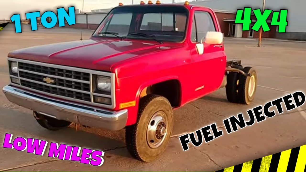 Low mile square body one ton 4 wheel drive