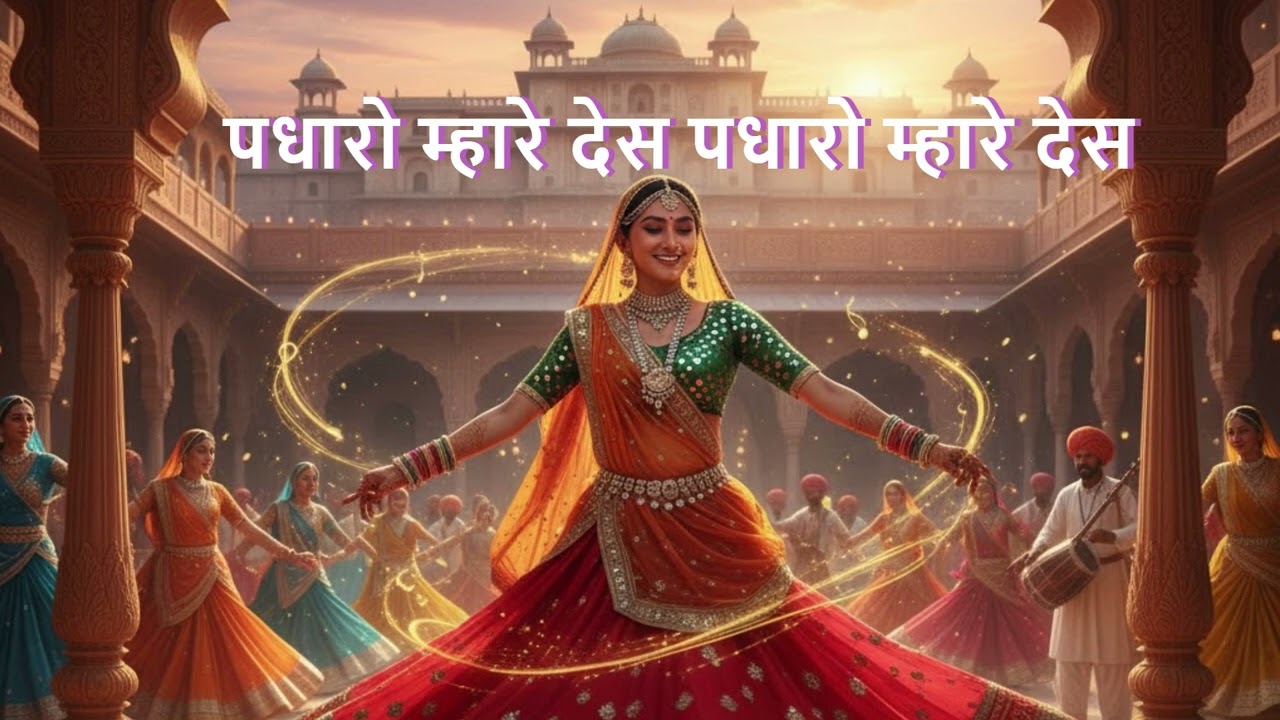 “Kesariya Balam | Padharo Mhare Des 🤍✨