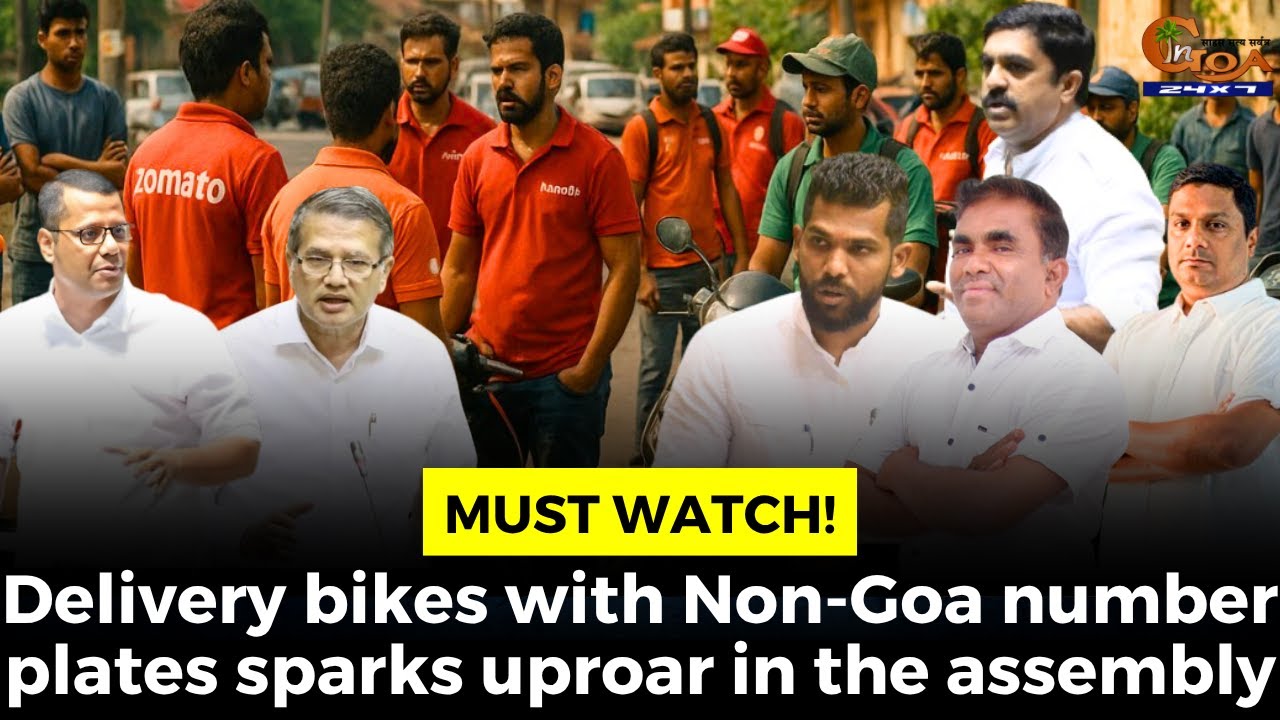 #MustWatch! Delivery bikes with Non-Goa number plates sparks uproar in the assembly