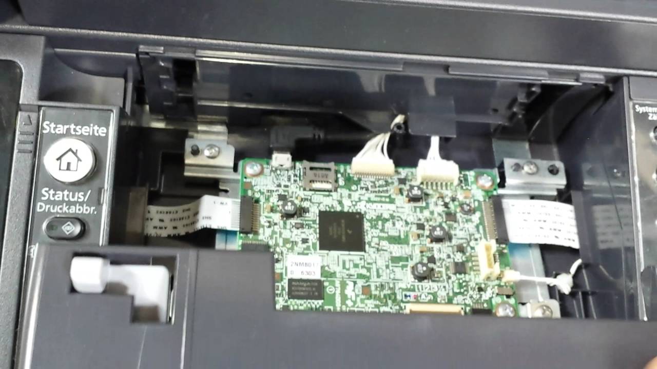 Change LCD Display and Mainboard Kyocera M3550