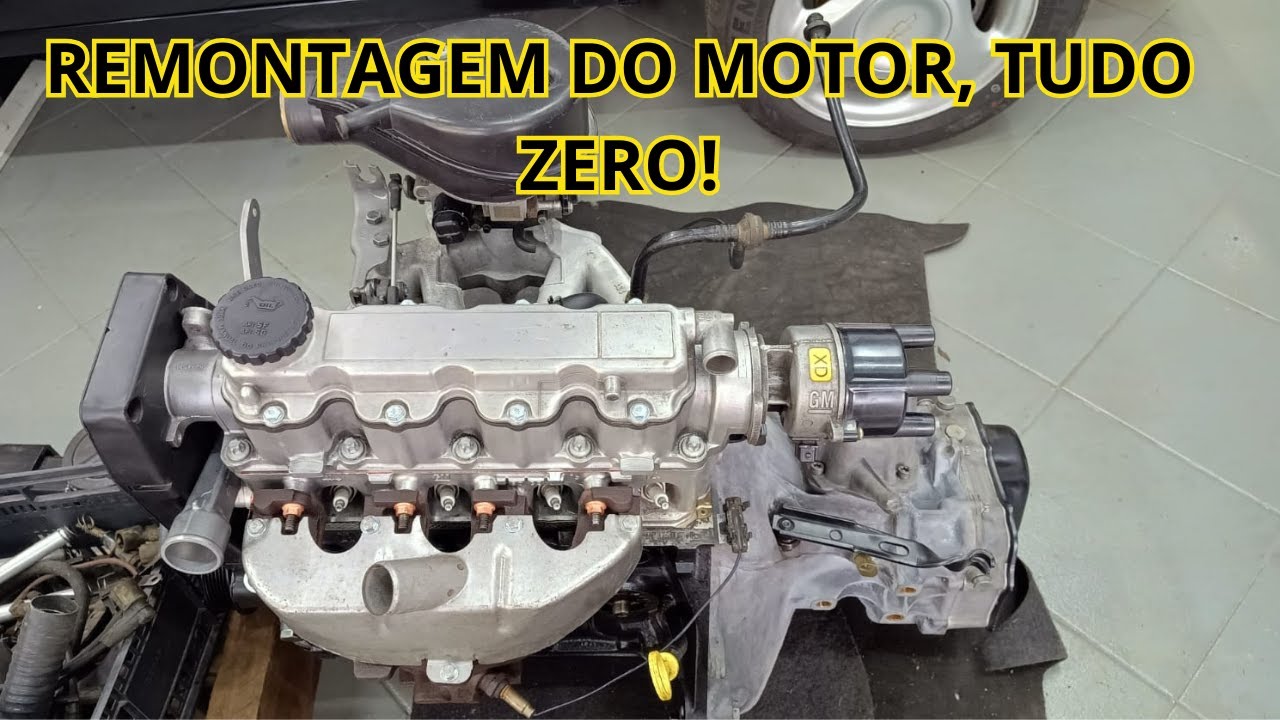 Corsa GL 1.4 EFi 1993 - Montagem do motor parte 01