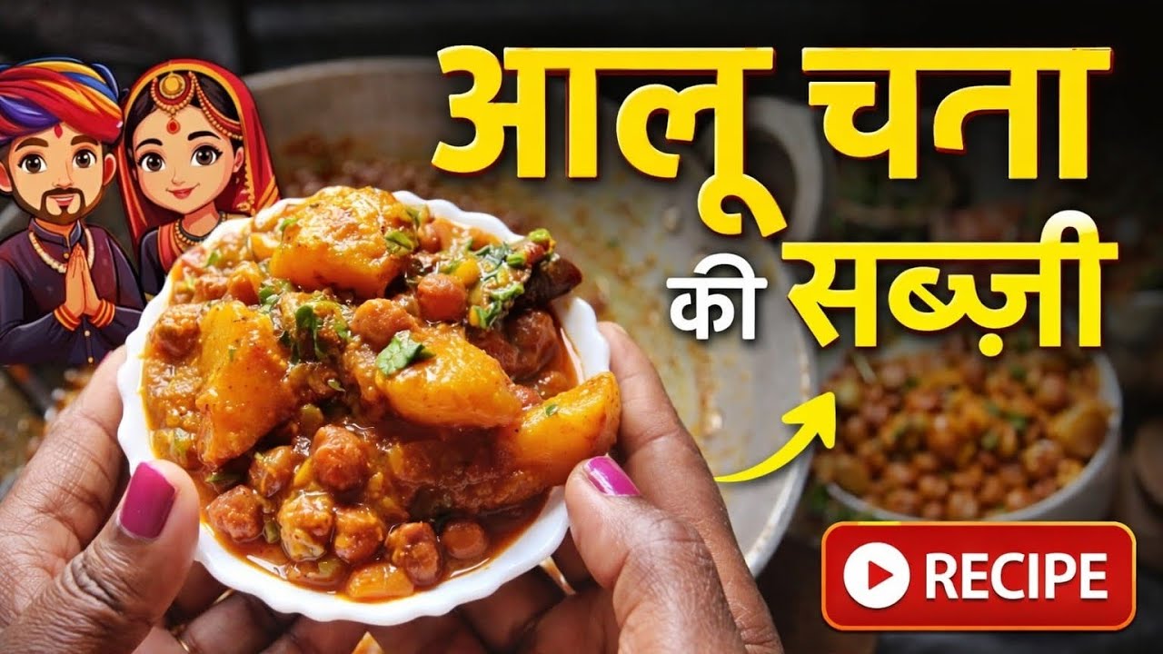 चटाखेदार🔥 आलू चने की सब्जी🫕Quick & EasyRecipe☝️👌