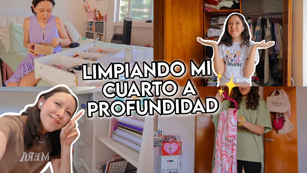 ORDENANDO mi HABITACIÓN | limpieza extrema + organización ✨