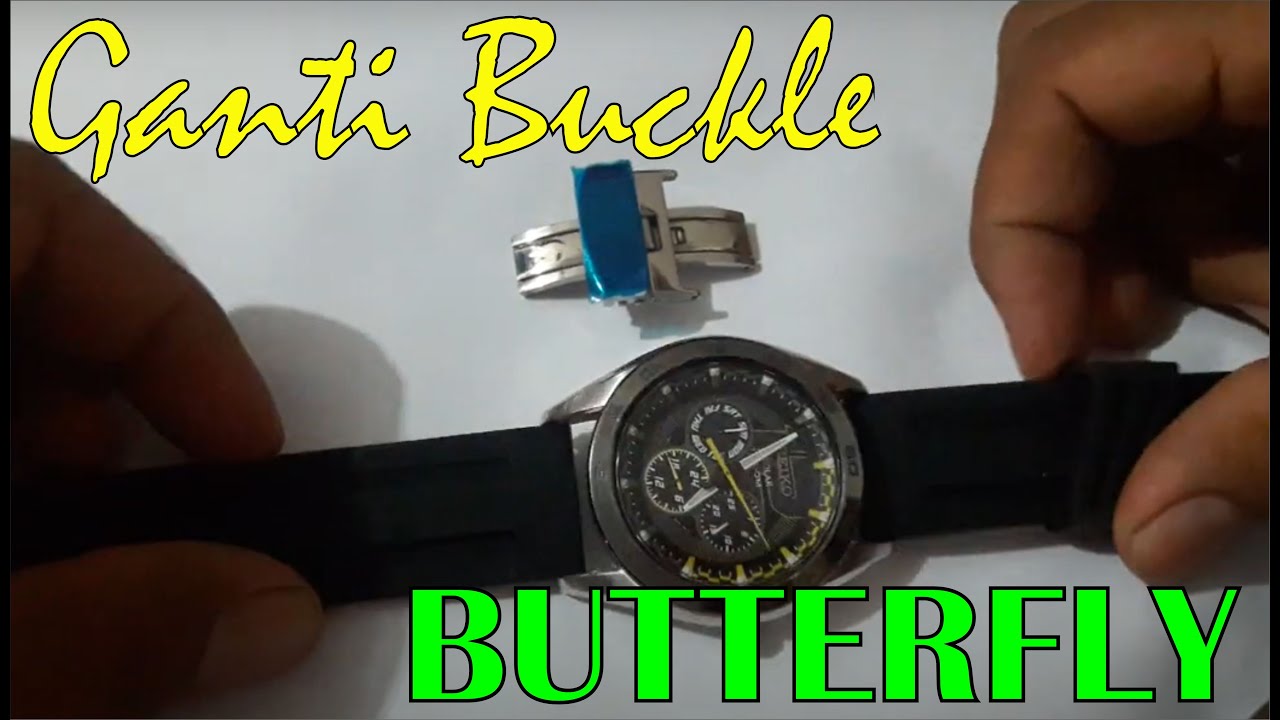 GANTI BUCKLE BUTTERFLY SEIKO SOLAR