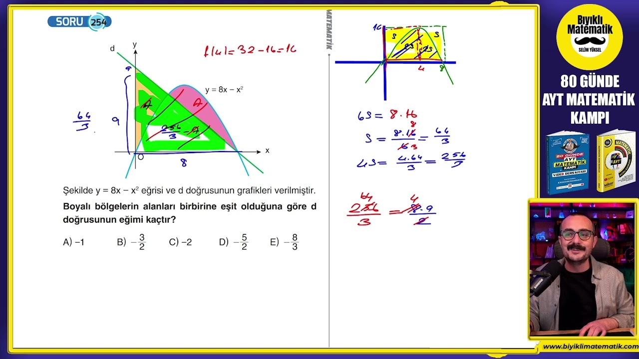 🟥 İNTEGRAL 24  ✅  Alan Hesabı |  80 Günde AYT Matematik | AYT Matematik Kampı