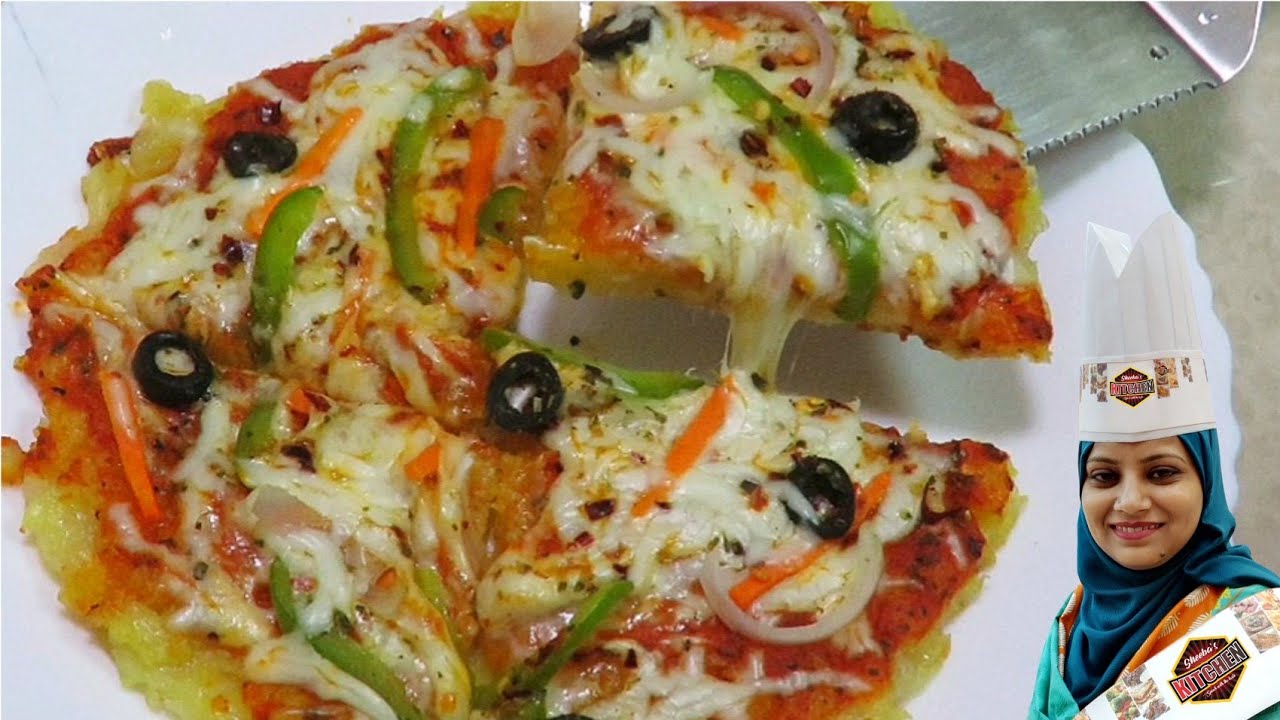 Aloo Pizza Banane Ki Recipe /Potato Pizza Crust Recipe /Aloo Ka Pizza Banane Ka Tareeka