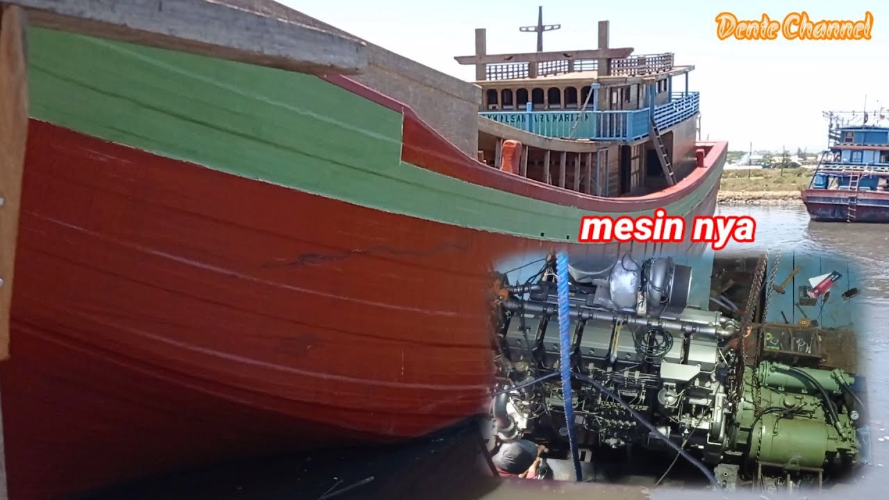 Pemasangan Mesin mobil ke Kapal Kayu