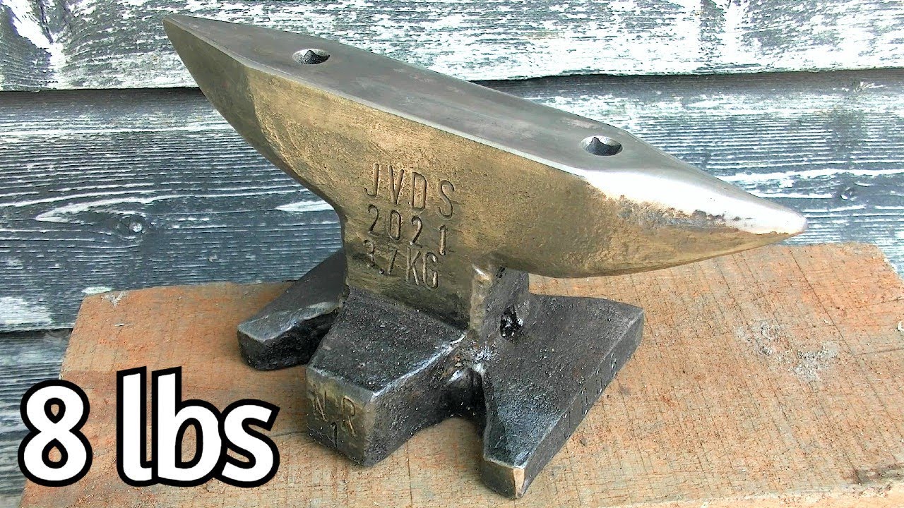 Blacksmithing - Forging an 8 lbs steel faced anvil w/ Striker (2021)