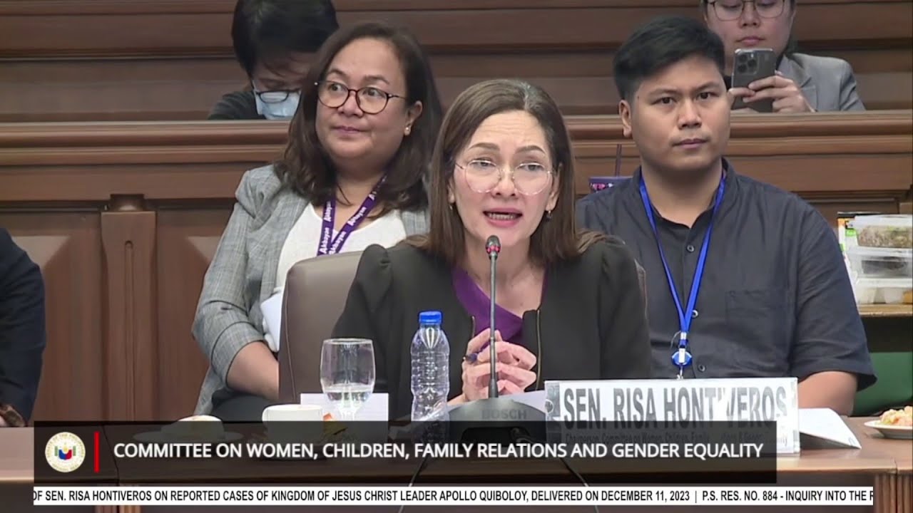 Sen. Risa Hontiveros, nagpasalamat sa mga tumestigo laban kay Pastor Apollo... | GMA Integrated News