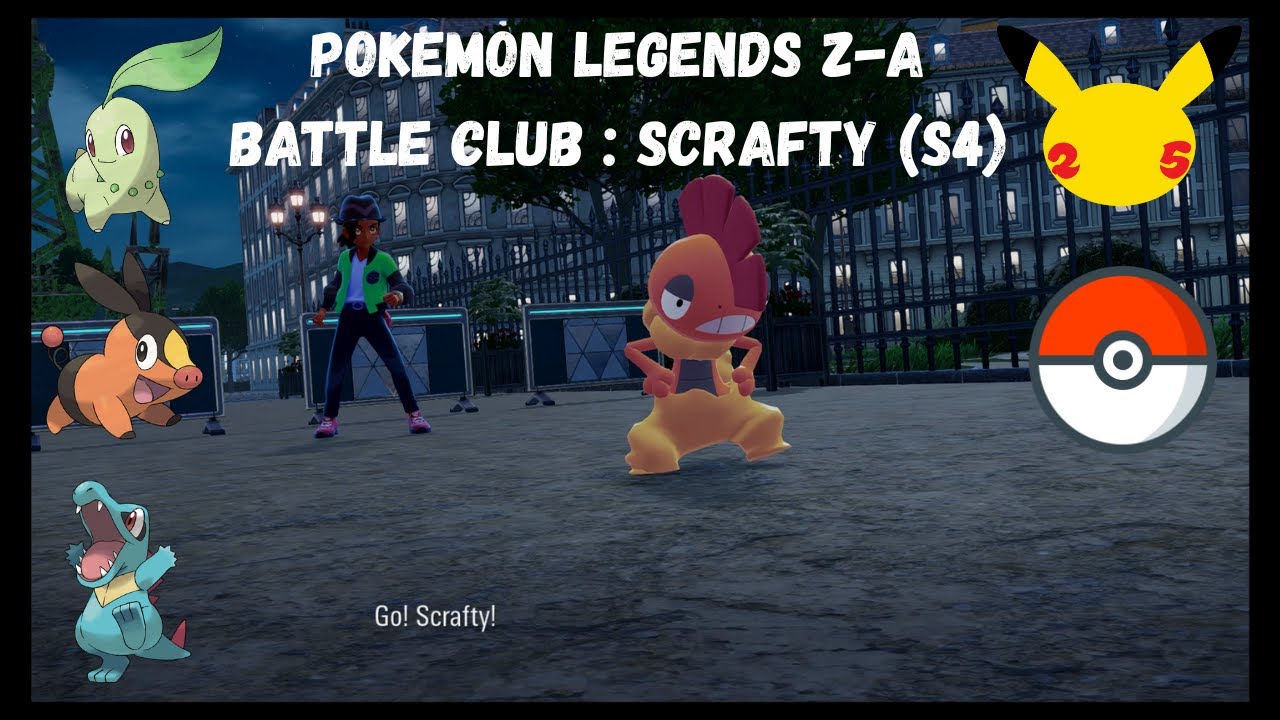 Pokémon Legends Z-A Battle Club Ranked Online Battles Season 4 Scrafty