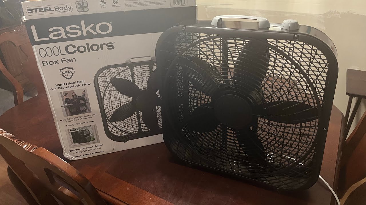 New Lasko cool colors box fan black plus other fan updates ￼