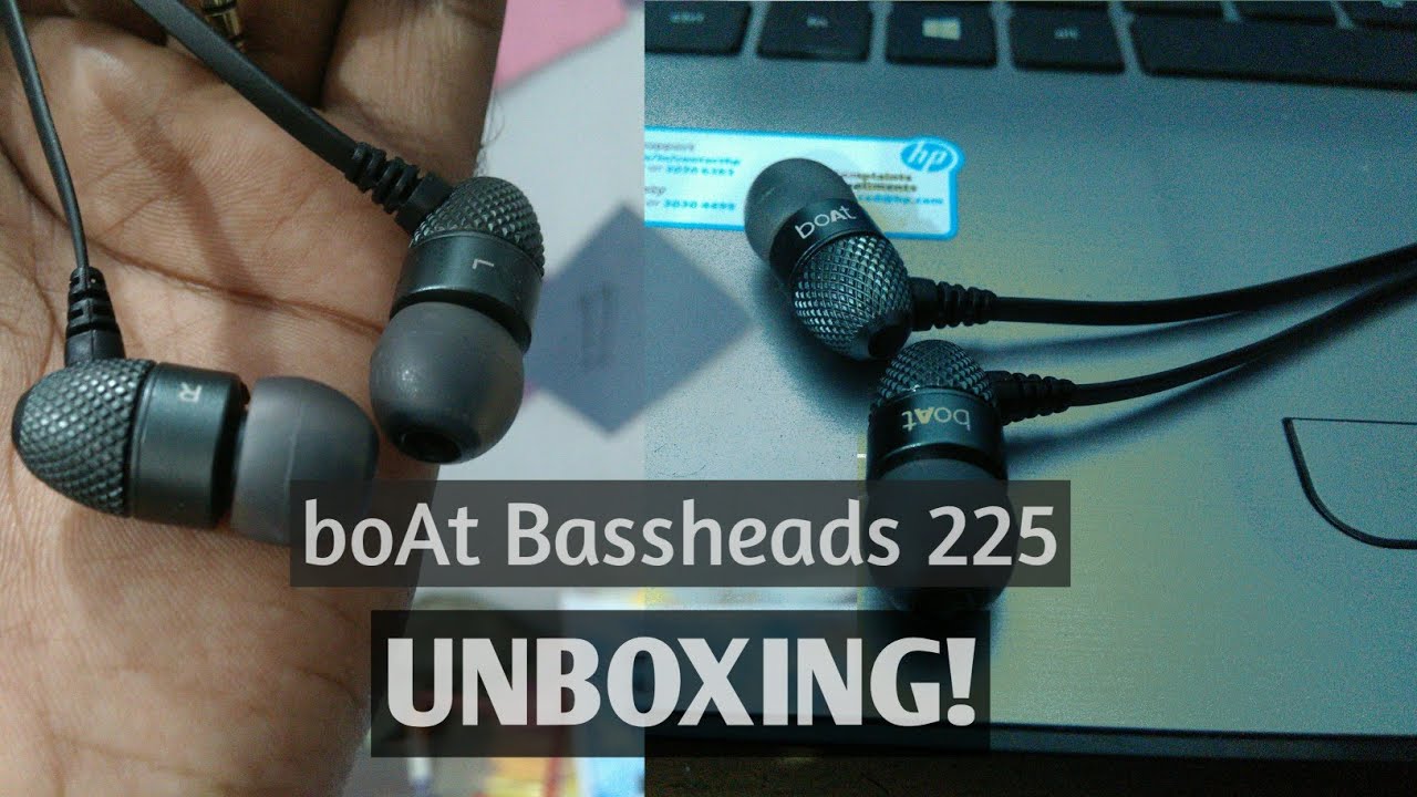 Boat Bassheads 225 Black Unboxing! Best Budget Earphones under ₹1000