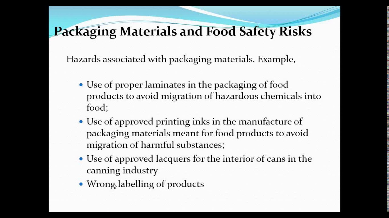 HACCP for the Packaging Material Manufacturers