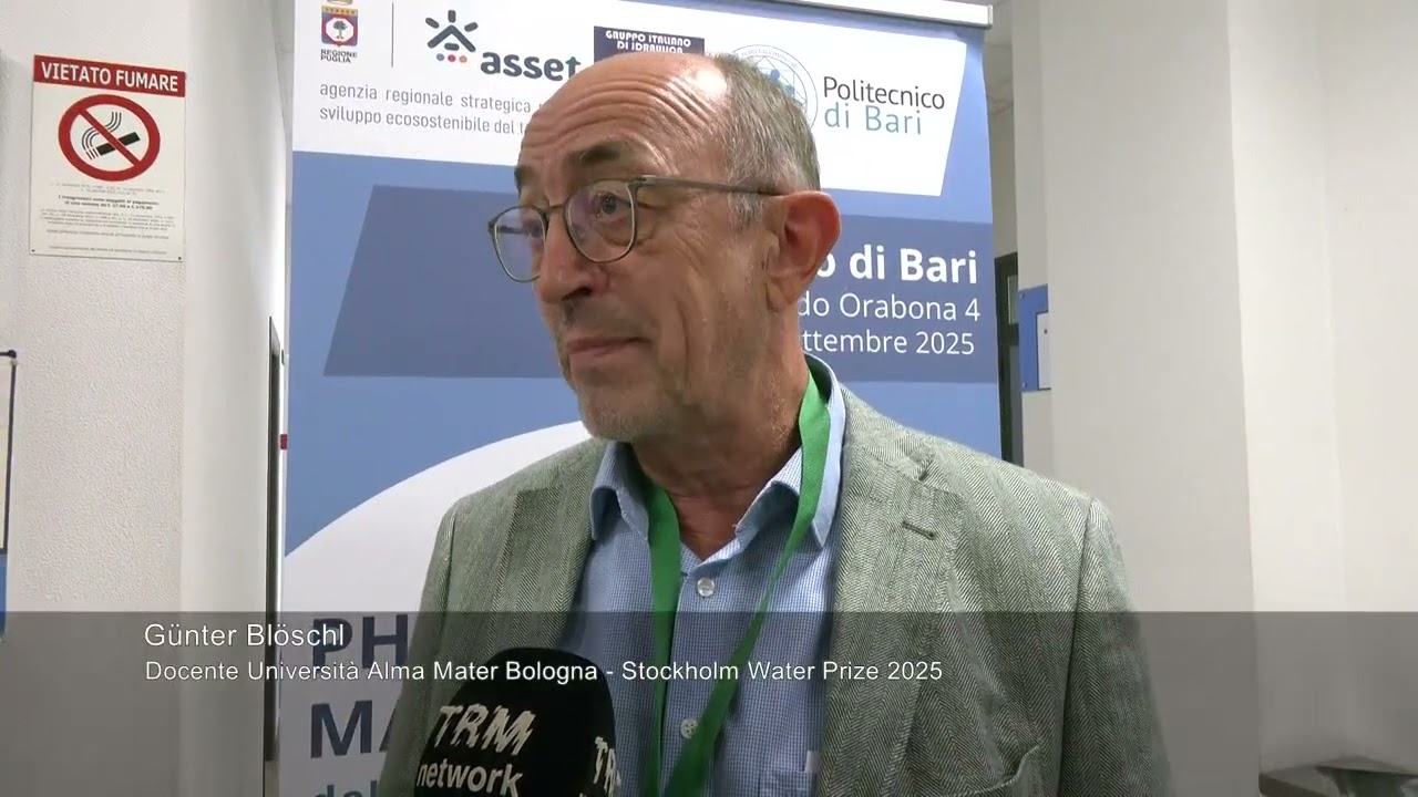Il 'Nobel dell'acqua' G&uuml;nter Bl&ouml;schl ospite d'onore al Poliba alle Marchi Lecture