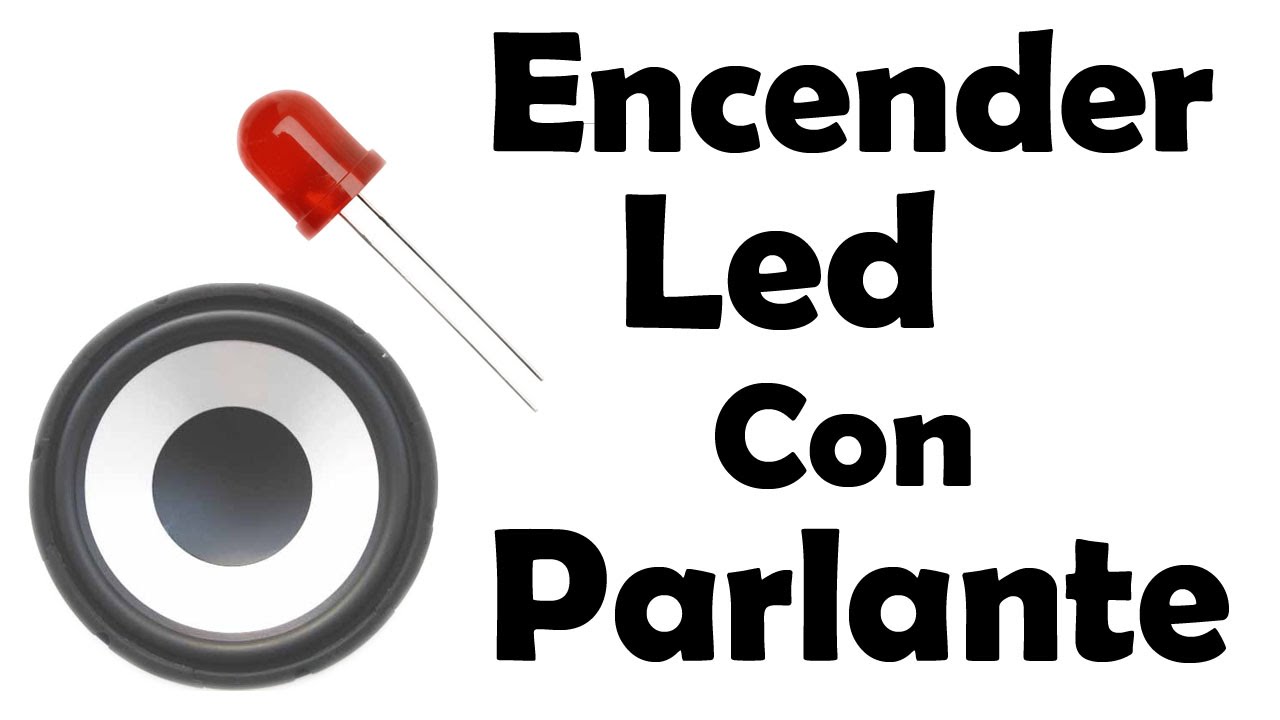 Experimento Casero | Encender un led con un parlante - Muy fácil de hacer