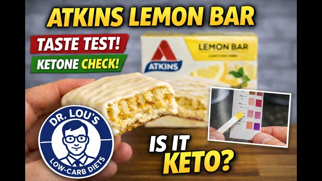 Atkins Lemon Bar Review | Taste Test & Ketone Test | Is It Keto?