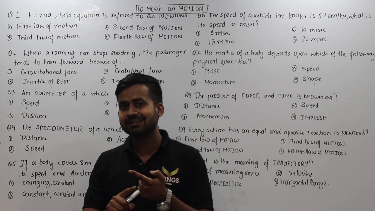 Important MCQ's On MotionIILec-9||ScienceIIPhysics||JKSSBIIAccount Assistant