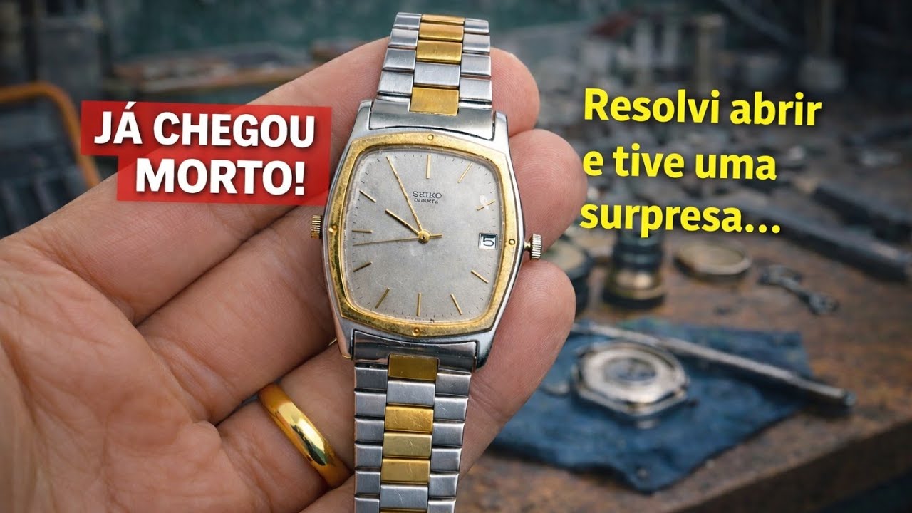 Comprei um Seiko Vintage… mas ele chegou morto! Resolvi abrir e tive uma surpresa.