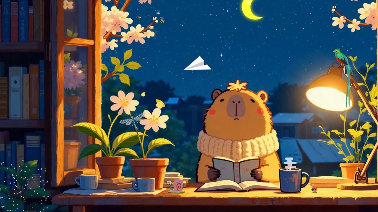 Quiet Lofi Night 📖 Beautiful Melodies For Your Study