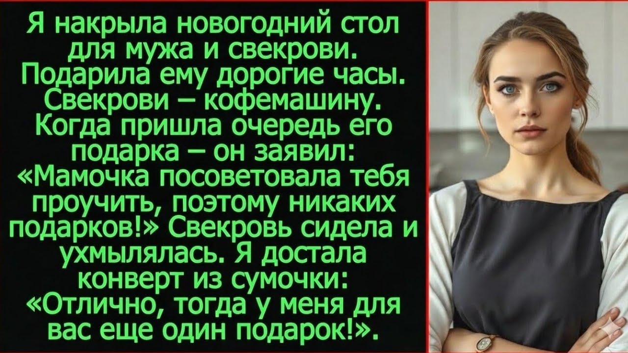 «Я решил тебя проучить, подарка не будет!» - заявил муж на Новый год, получив от меня дорогие часы