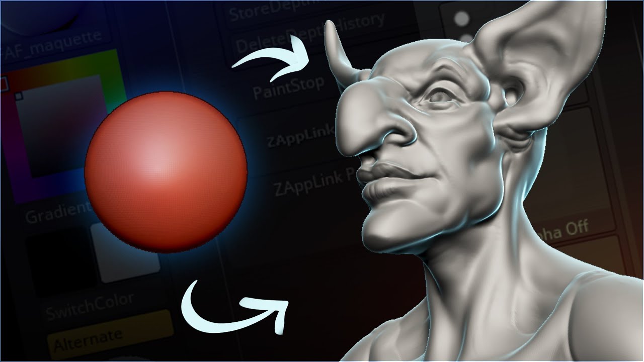 Как заменить стартовый материал в ZBrush. Как добавить RIMLIGHT материалу в ZBrush