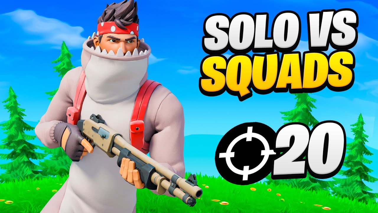 Landing Tilted Towers in Solo VS Squads... (20 Kill Win!)