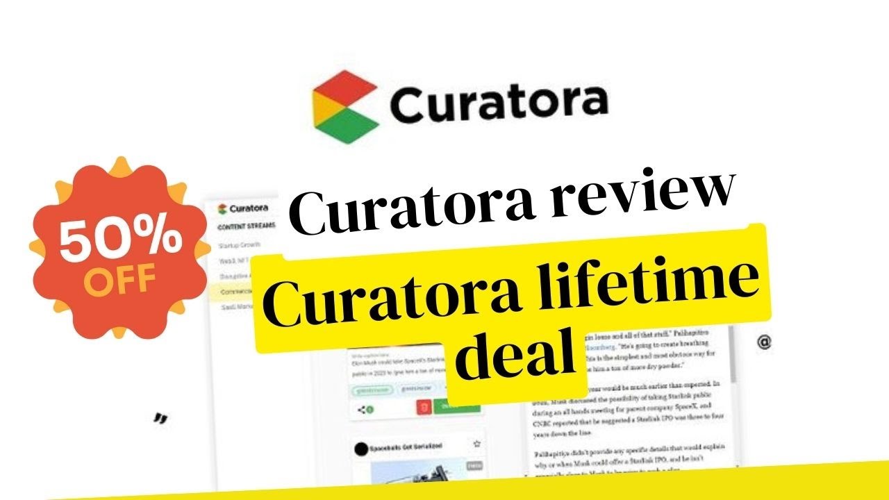 Curatora lifetime deal $49 on Appsumo
