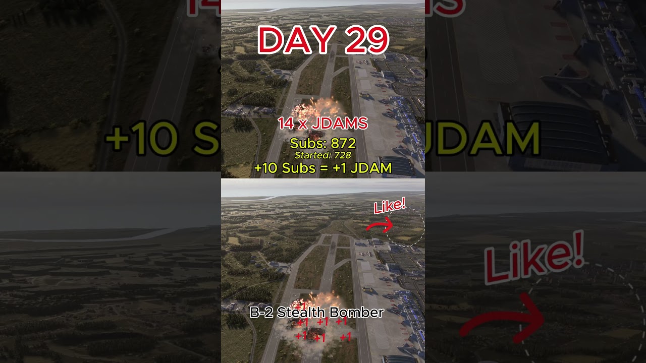 Day 29 : LJDAM Challenge (Subscribe to ADD +1 JDAM)  #brokenarrow #rts #aviation #warfare #tactics
