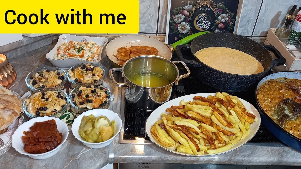 Iftarski meni: pomfrit, file, ...                              welcome and enjoy the ASMR cooking.