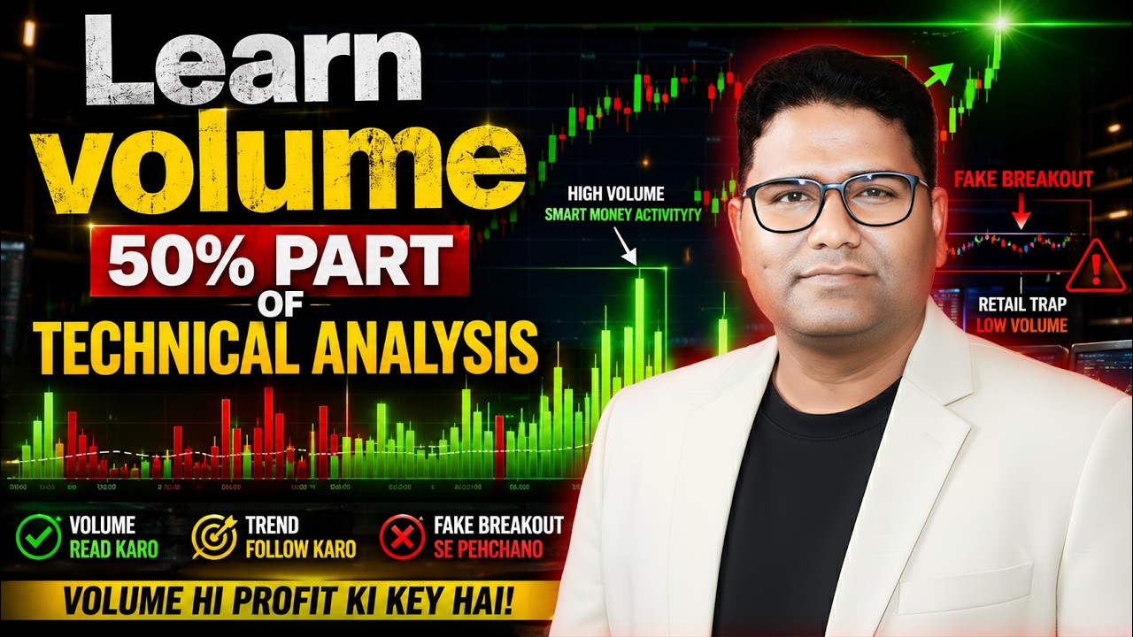 Learn Volume 50% Part of Technical Analysis