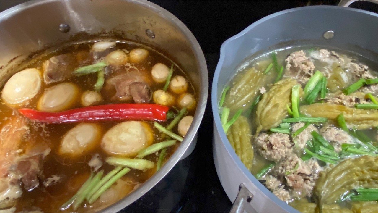 Tết Đến Trong Nhà  Không Thể Thiếu 2 Món  Này  Cách  Khổ  Qua Và Thịt Kho Thơm Ngon Để Được  Lâu ?