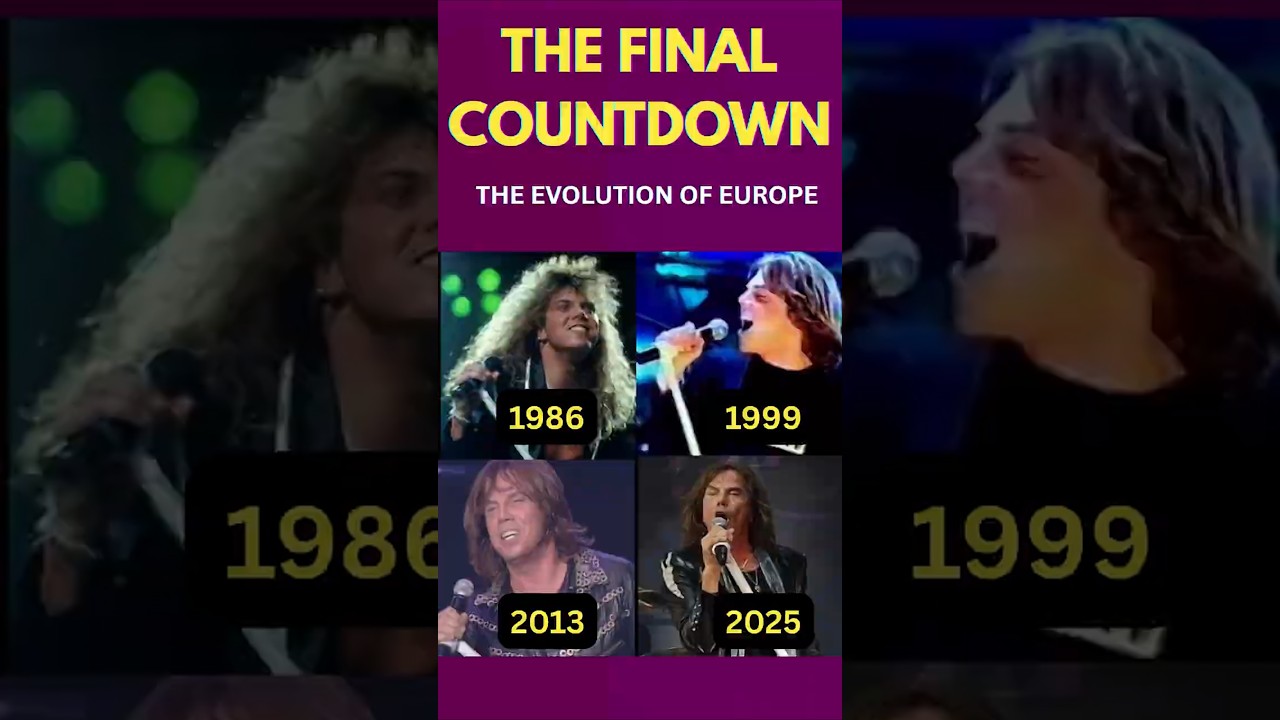Europe &ndash; The Final Countdown 1986 to 2025 🚀 39 Years of Evolution #80smusic #nostalgia