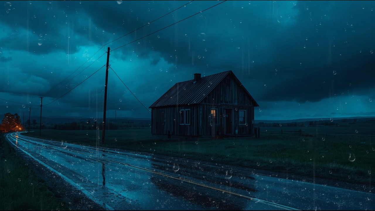 Peaceful Rainy Night | Rain Ambience for Focus & Cozy And Relaxation