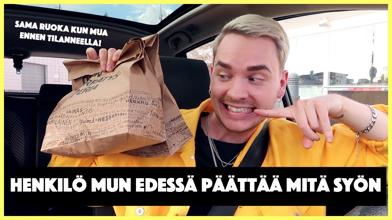 HENKILÖ MUN EDESSÄ PÄÄTTÄÄ MITÄ SYÖN 24H AJAN!