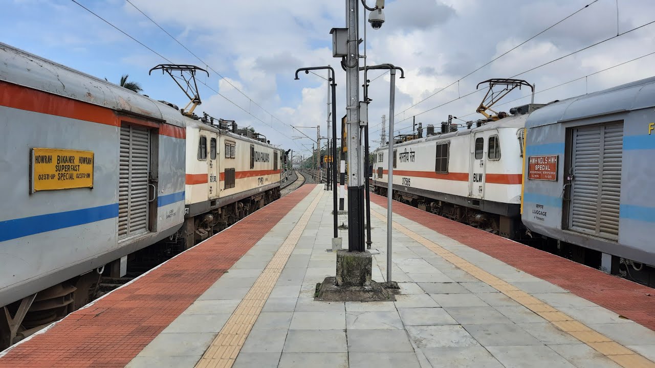Kolkata to Rajasthan full journey in Monsoon!! Howrah Bikaner weekly express Part 1 from Hwh to Dhn|