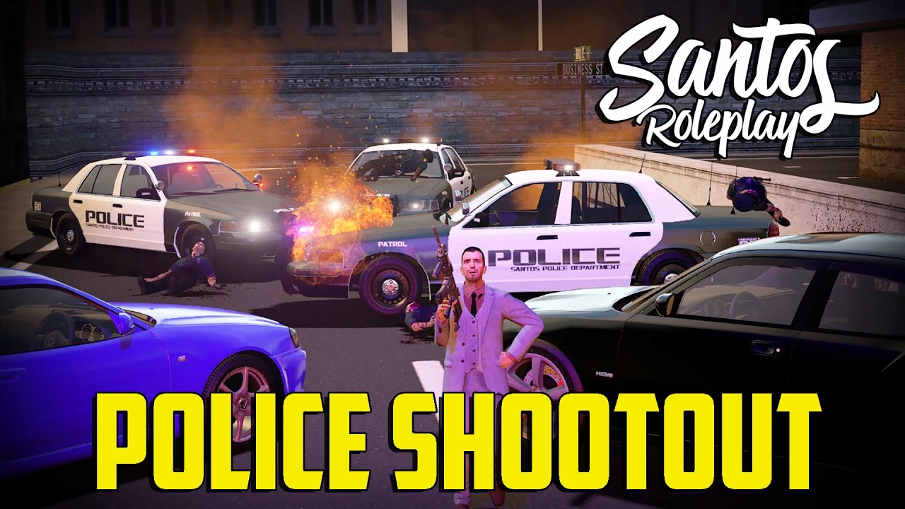 GMod: SantosRP - Police Shootout