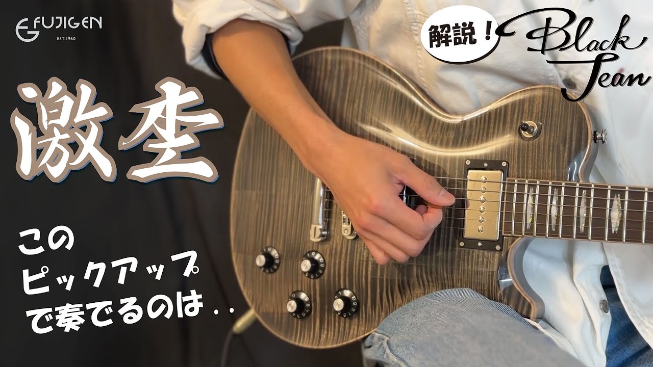 【解説】激杢ギターで奏でるメロウなサウンド✨️ 完全１点物 [FUJIGEN] EFL Black Jean【限定】