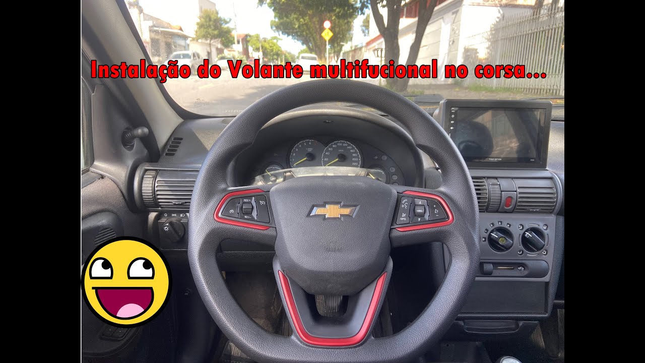 Instalação do Volante multifuncional no corsa...